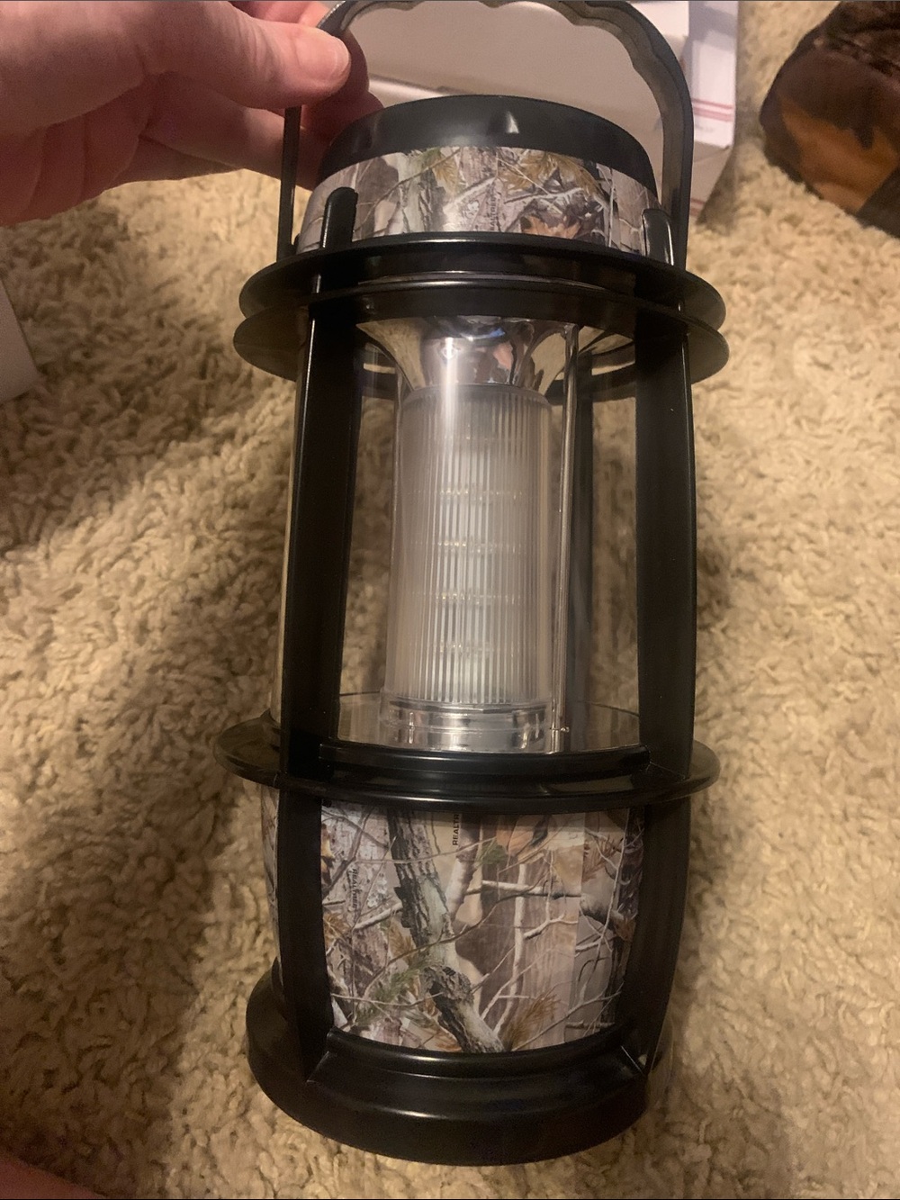 Black Camouflage LED Lantern - Home Accents